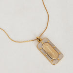 Dior Dog Tag Pendent Necklace