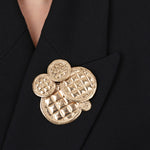 Chanel Circle Mirror Brooch