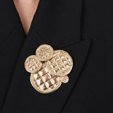 Chanel Circle Mirror Brooch