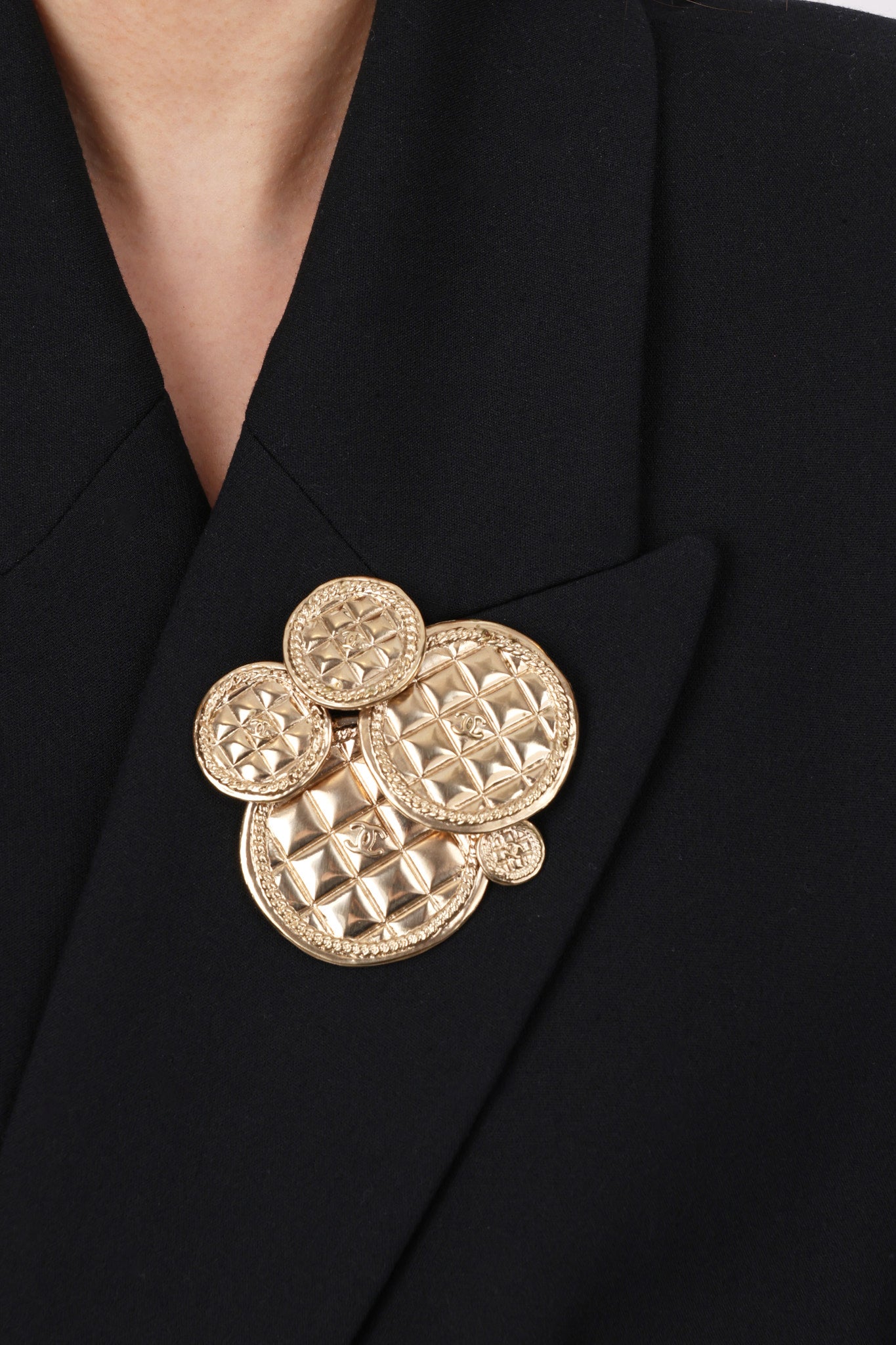 Chanel Circle Mirror Brooch