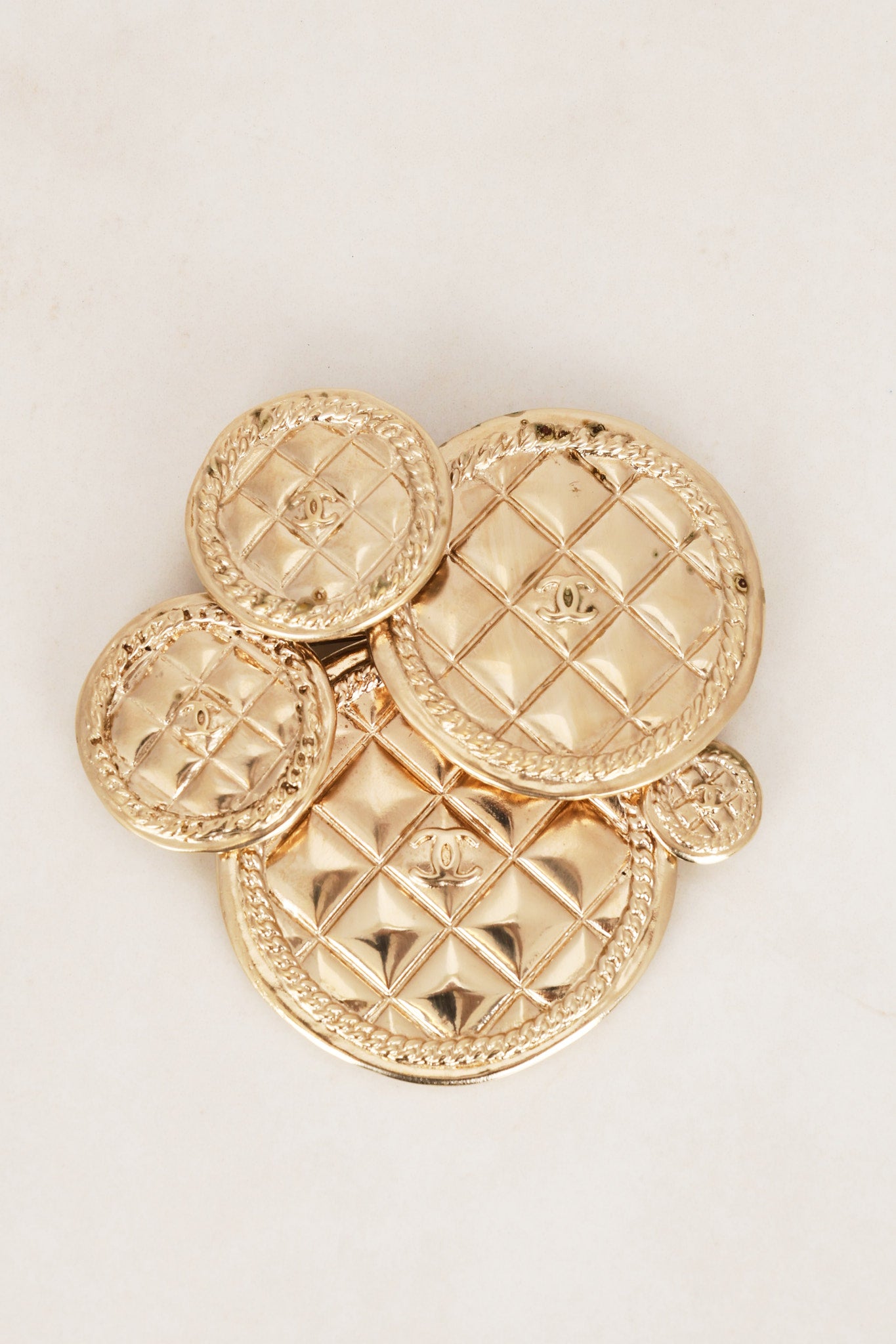 Chanel Circle Mirror Brooch