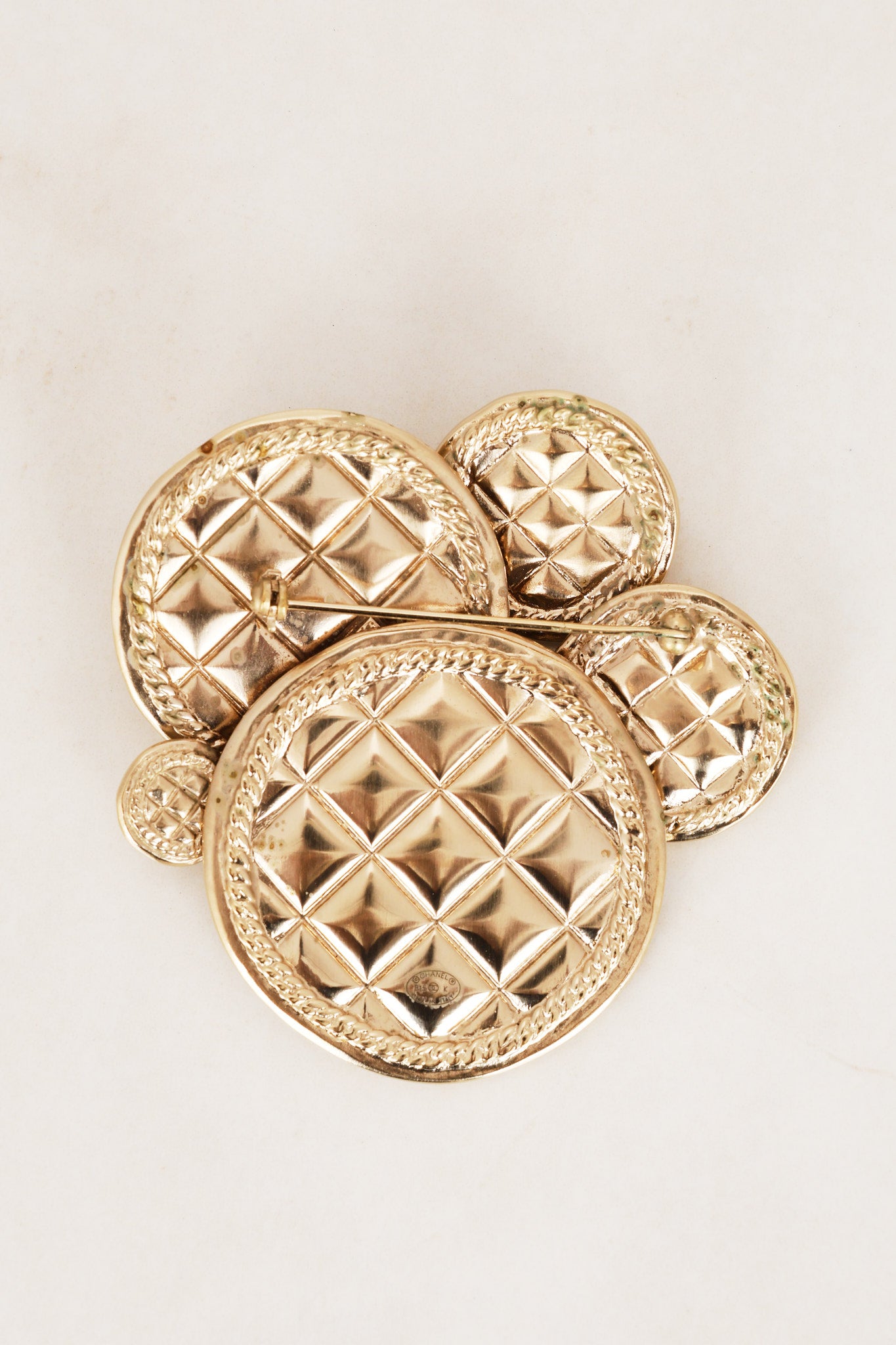 Chanel Circle Mirror Brooch