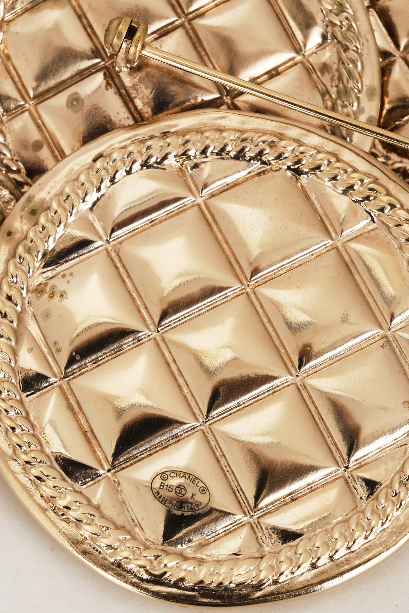 Chanel Circle Mirror Brooch