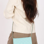 Chanel Wallet on Chain Tiffany Blue Caviar SHW
