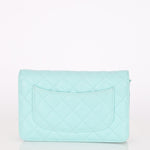 Chanel Wallet on Chain Tiffany Blue Caviar SHW