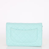Chanel Wallet on Chain Tiffany Blue Caviar SHW