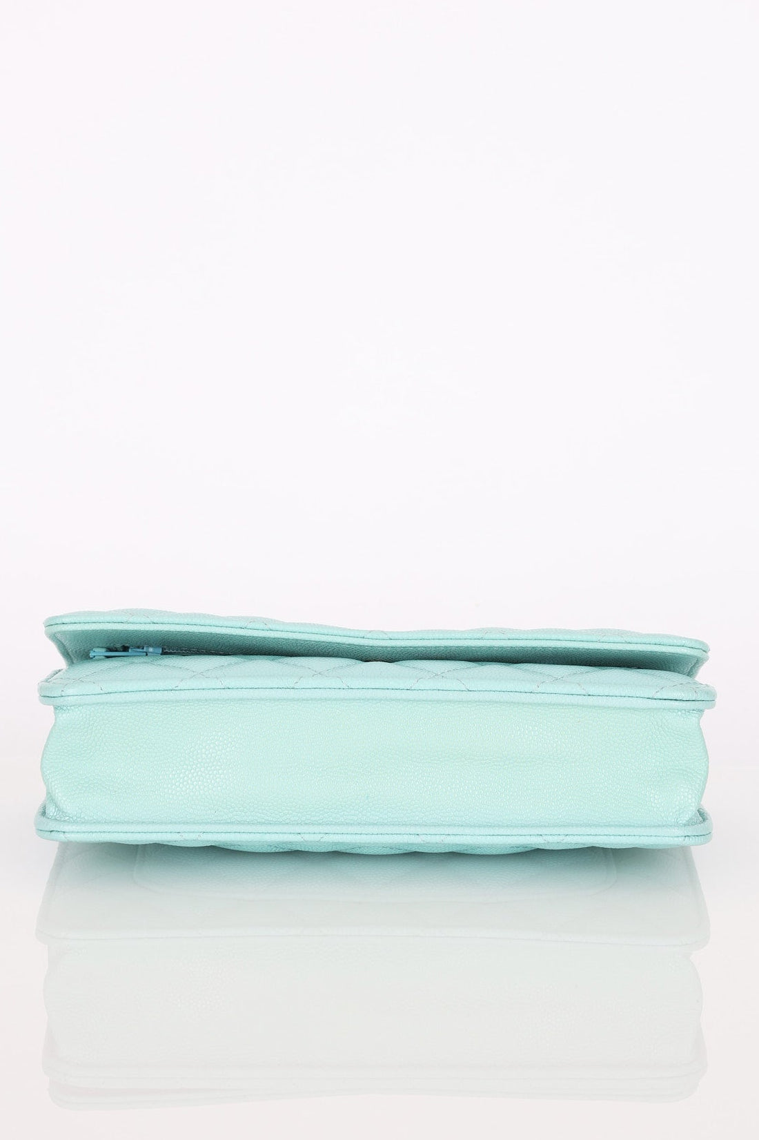 Chanel Wallet on Chain Tiffany Blue Caviar SHW