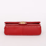 Chanel Stitched Edge Mini Rectangle Red Lambskin 2016 AGHW