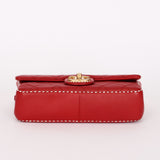 Chanel Stitched Edge Mini Rectangle Red Lambskin 2016 AGHW