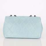 Chanel Single Flap Dusty Light Blue Calfskin RHW