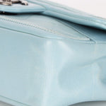 Chanel Single Flap Dusty Light Blue Calfskin RHW