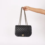 Chanel Braided Single Flap Black Calfskin 2018 AGHW