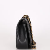 Chanel Braided Single Flap Black Calfksin AGHW