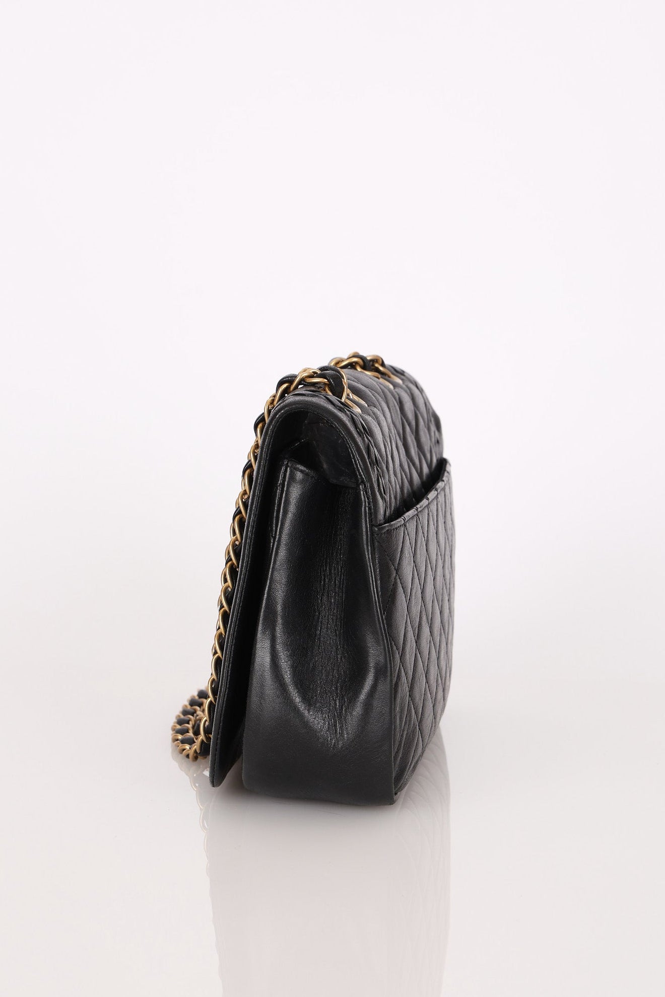 Chanel Braided Single Flap Black Calfksin AGHW