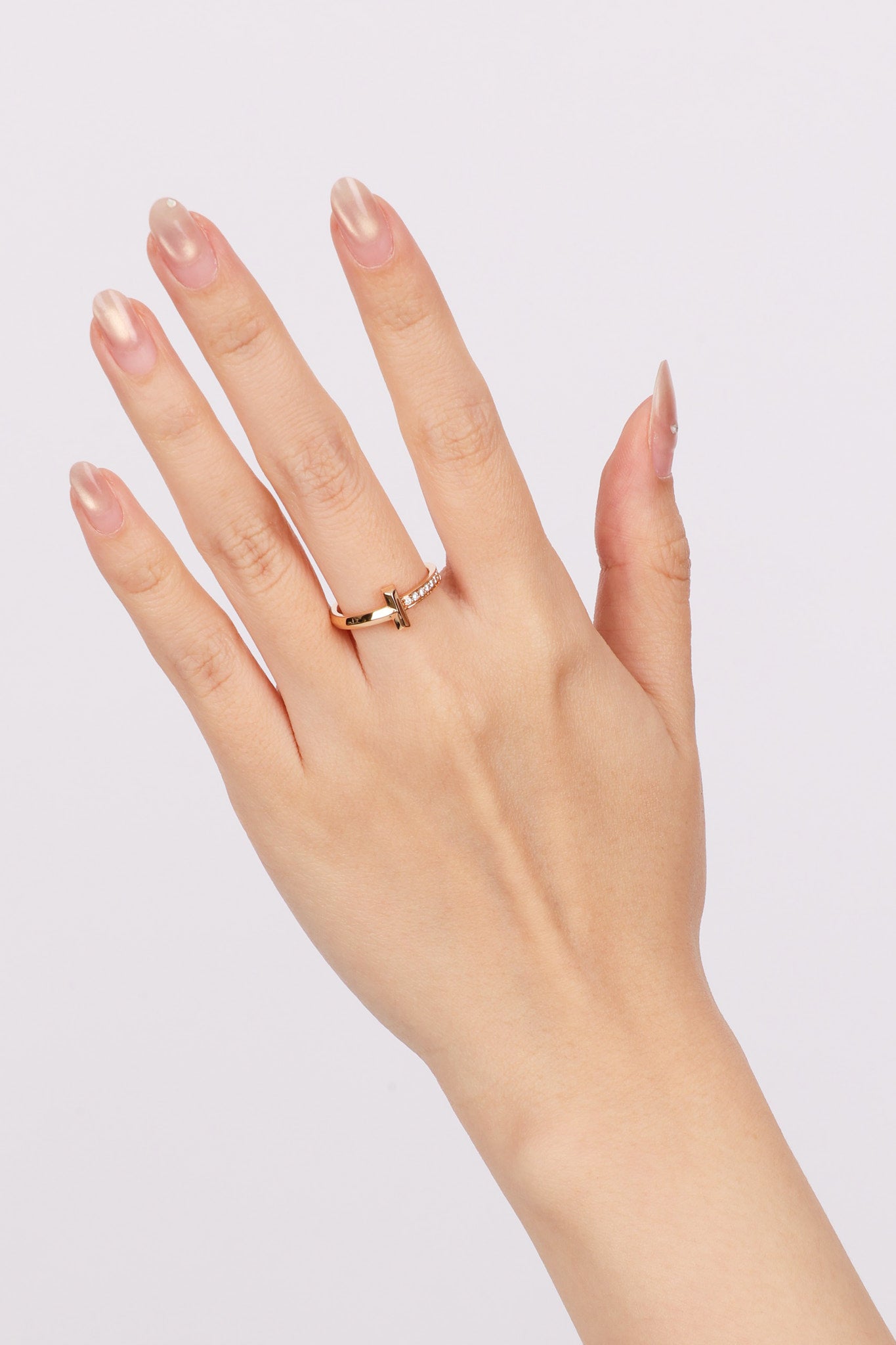 Tiffany & Co T Gold Diamond Ring
