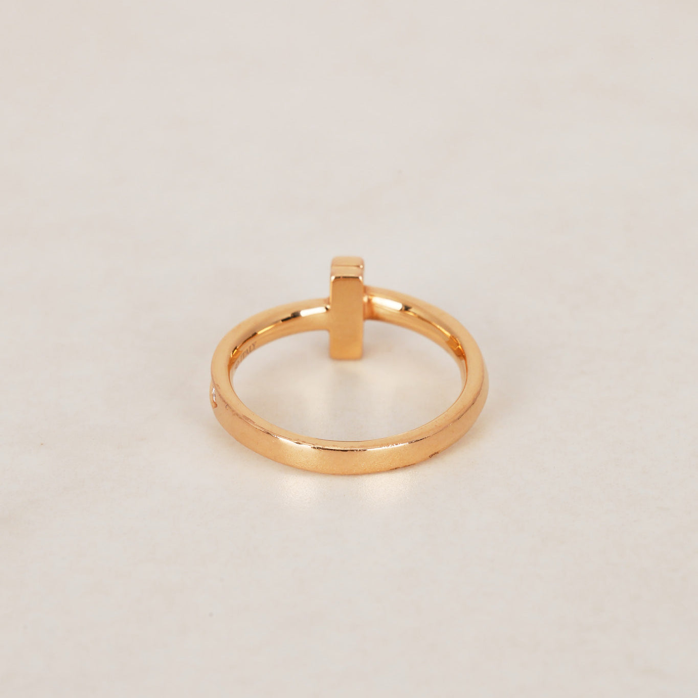 Tiffany & Co T Gold Diamond Ring