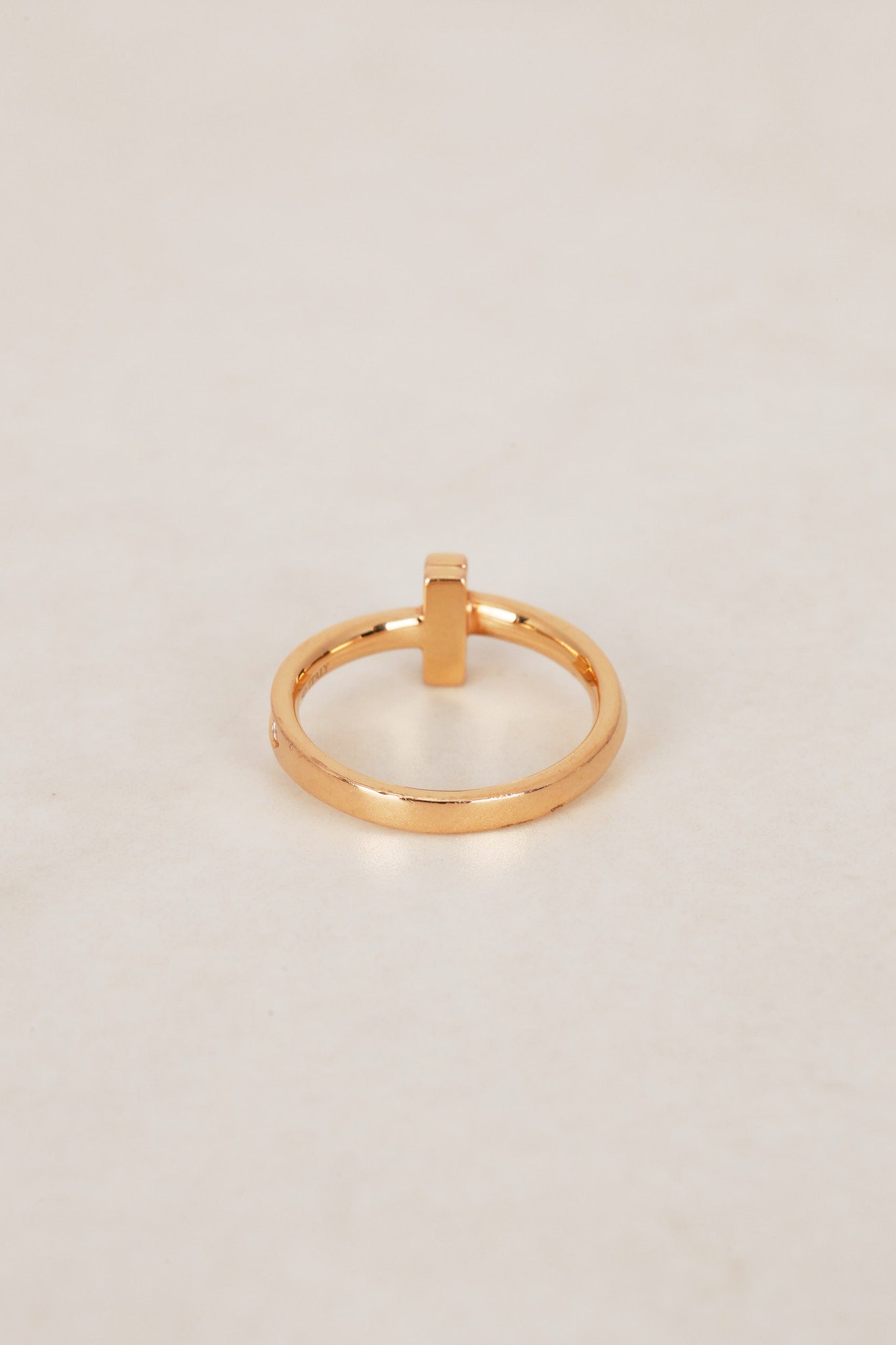 Tiffany & Co T Gold Diamond Ring