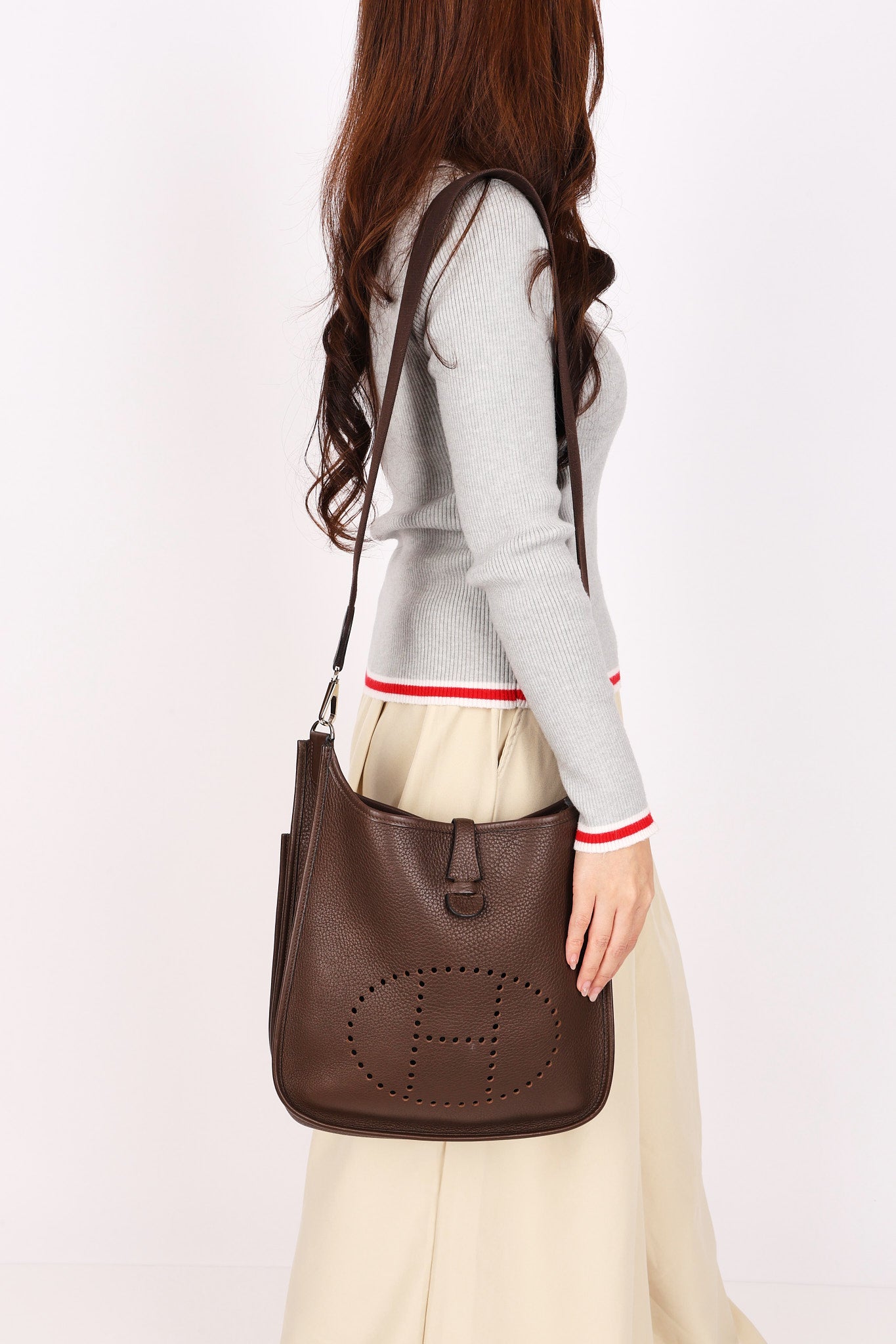 Hermès Evelyne PM Chocolat Clemence PHW 2007