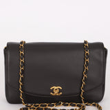 Chanel Medium Diana Flap Black Calfskin 24K GP