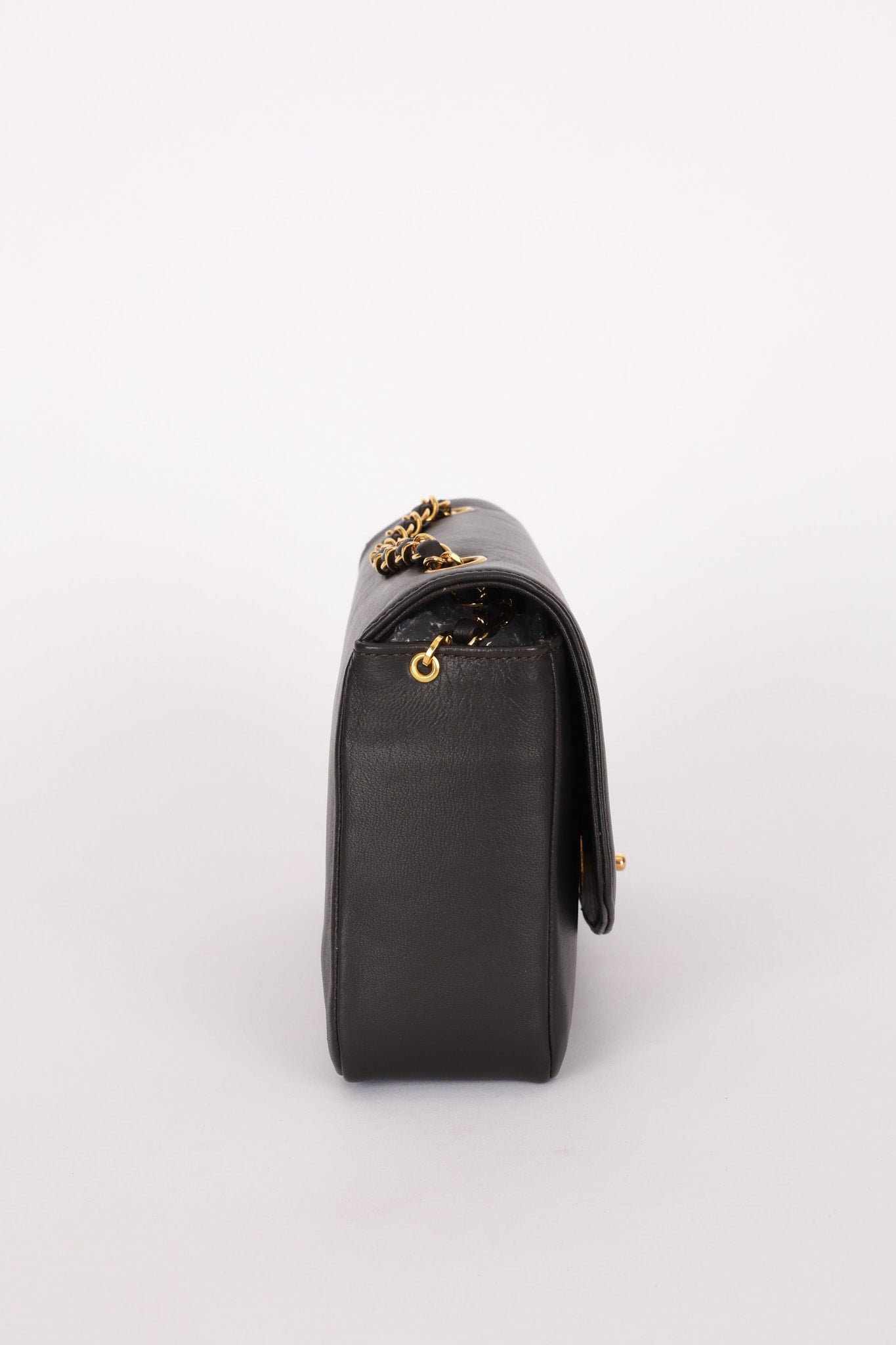 Chanel Medium Diana Flap Black Calfskin 24K GP