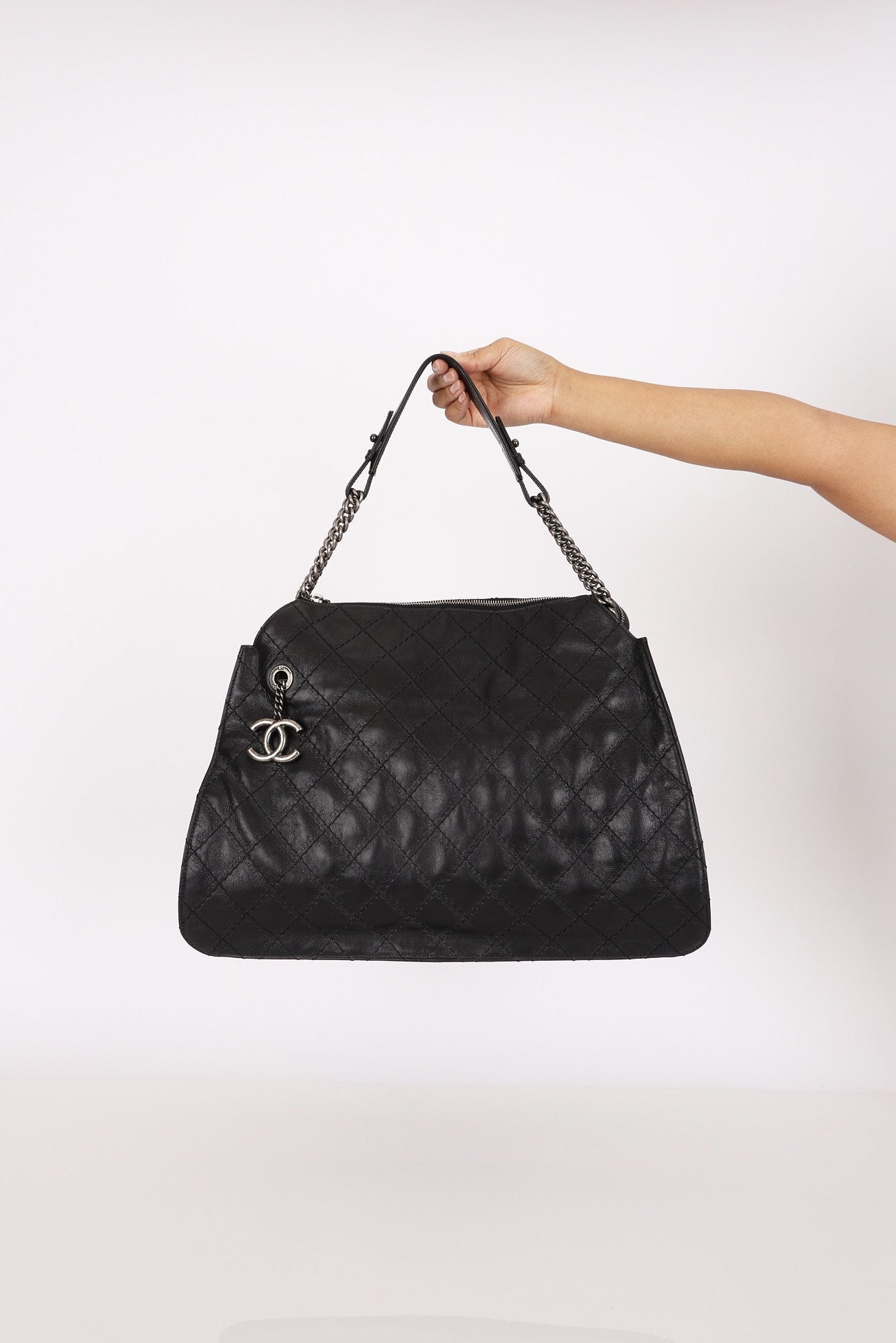Chanel Crave Hobo Black Calfskin RHW