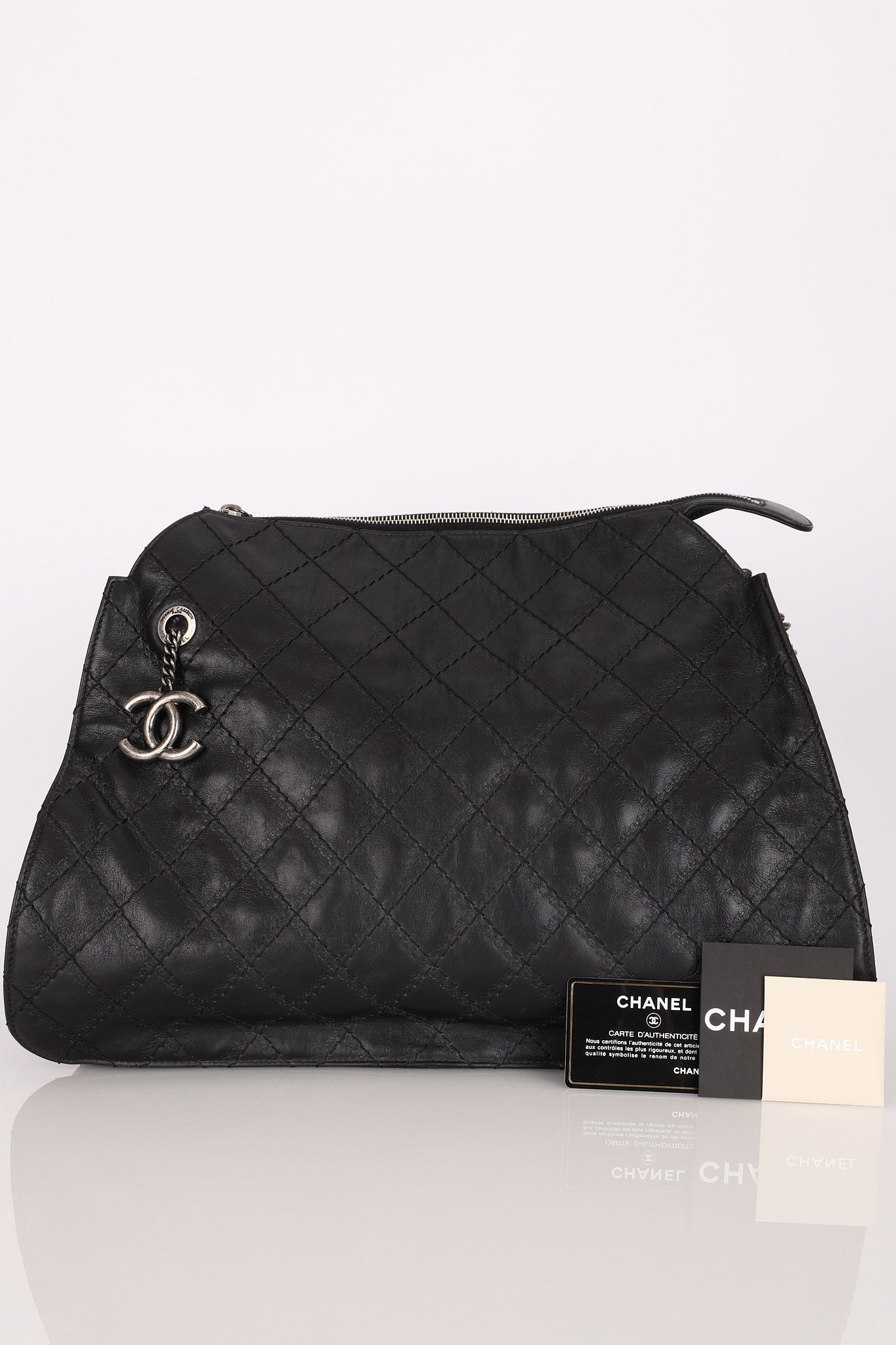 Chanel Crave Hobo Black Calfskin RHW