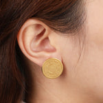 Hermès Gold Cleu De Selle Clip-On Earrings