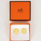Hermès Gold Cleu De Selle Clip-On Earrings