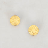 Hermès Gold Cleu De Selle Clip-On Earrings