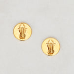 Hermès Gold Cleu De Selle Clip-On Earrings