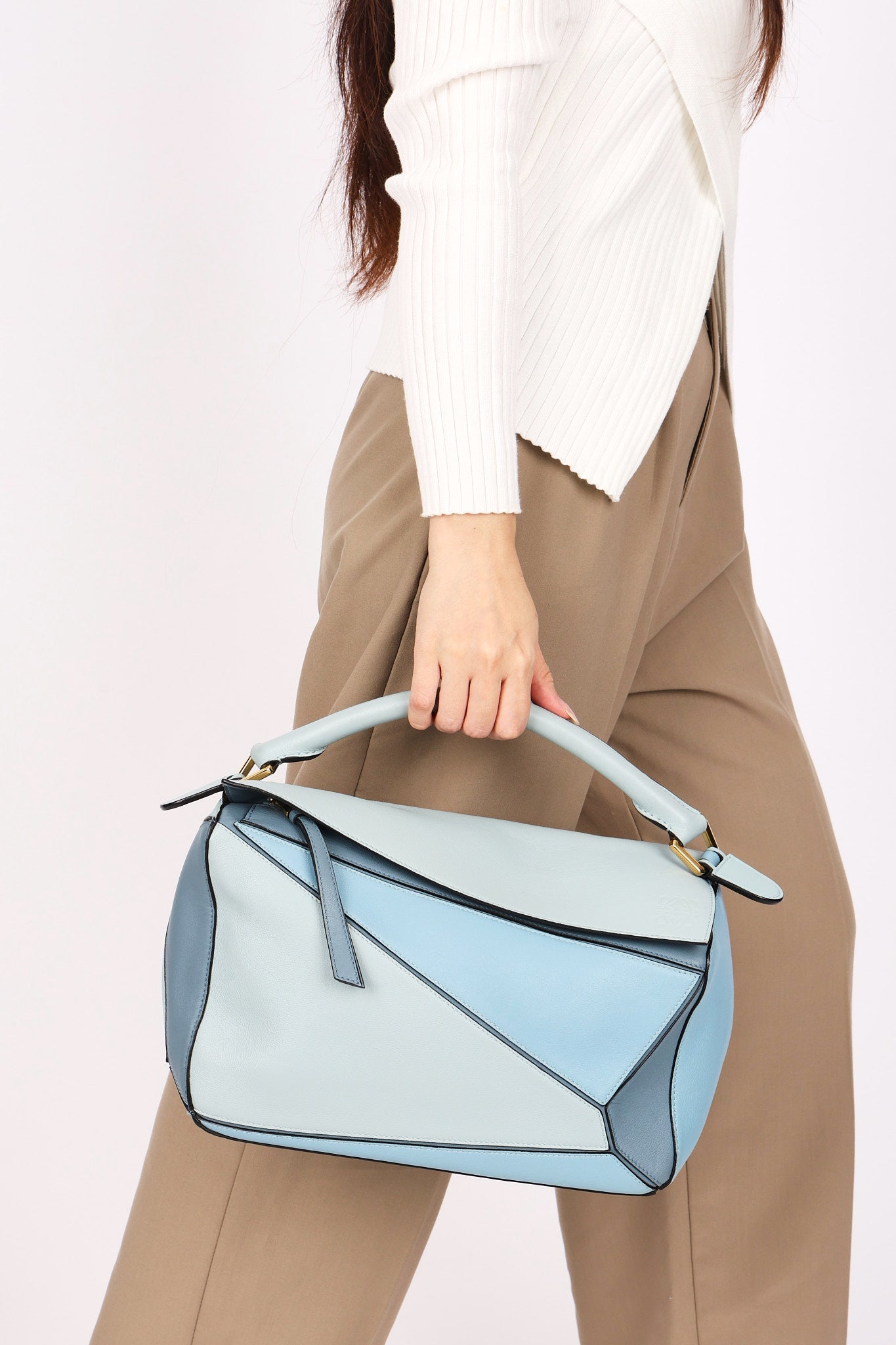 Loewe Tricolor Medium Puzzle Bag