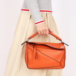 Loewe Small Puzzle Bag Burnt Orange
