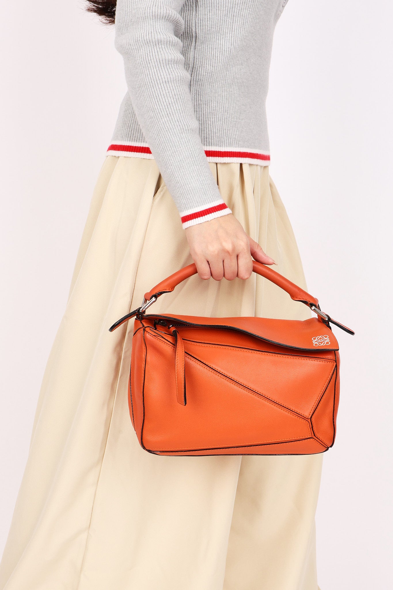 Loewe Small Puzzle Bag Burnt Orange