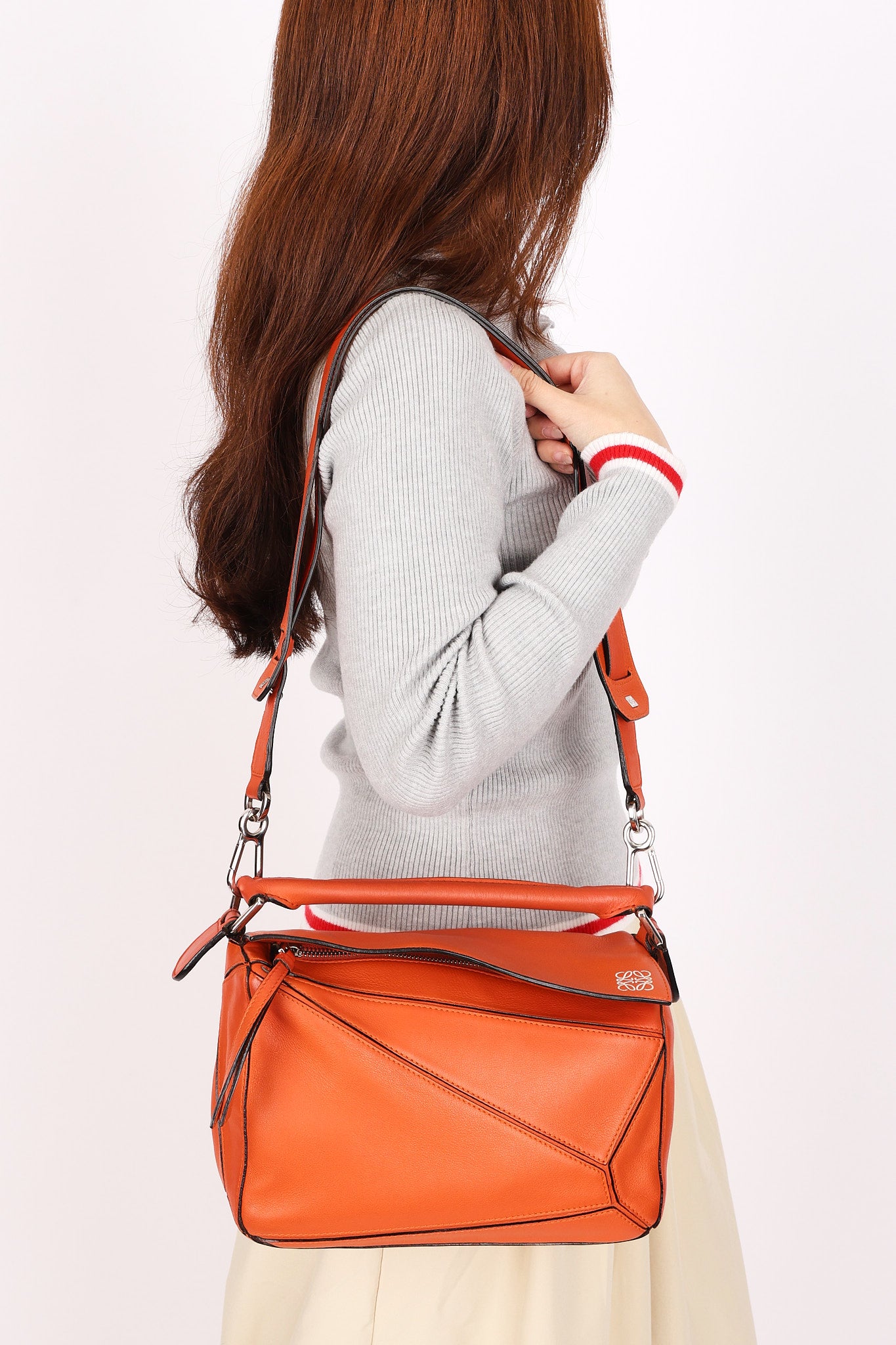 Loewe Small Puzzle Bag Burnt Orange