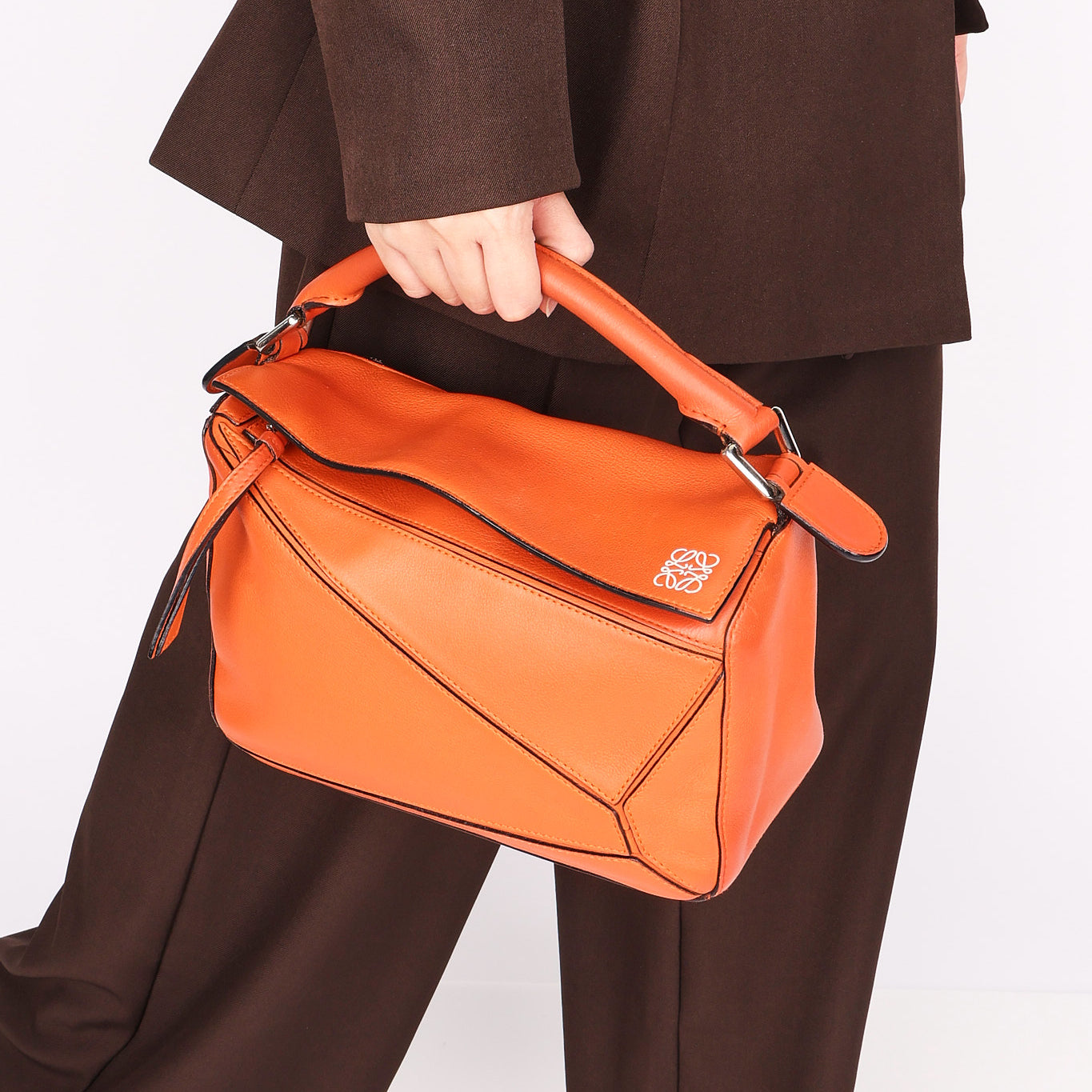Loewe Small Puzzle Bag Burnt Orange