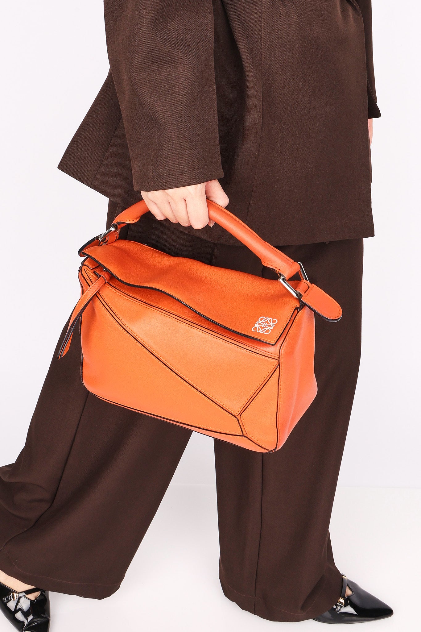 Loewe Small Puzzle Bag Burnt Orange