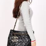 Chanel Puzzle Tote Black Patent 2008 AGHW