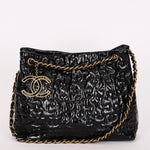 Chanel Puzzle Tote Black Patent 2008 AGHW
