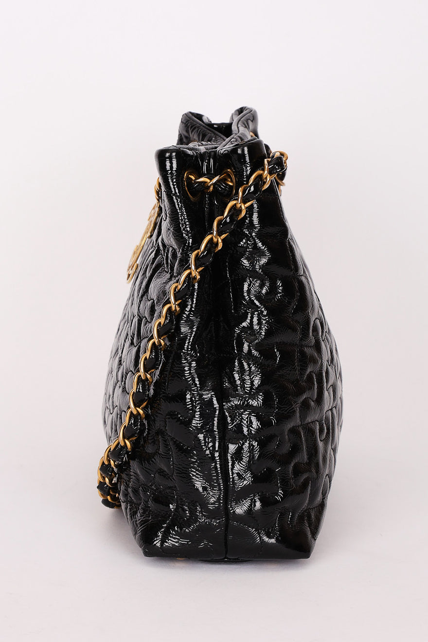 Chanel Puzzle Tote Black Patent 2008 AGHW