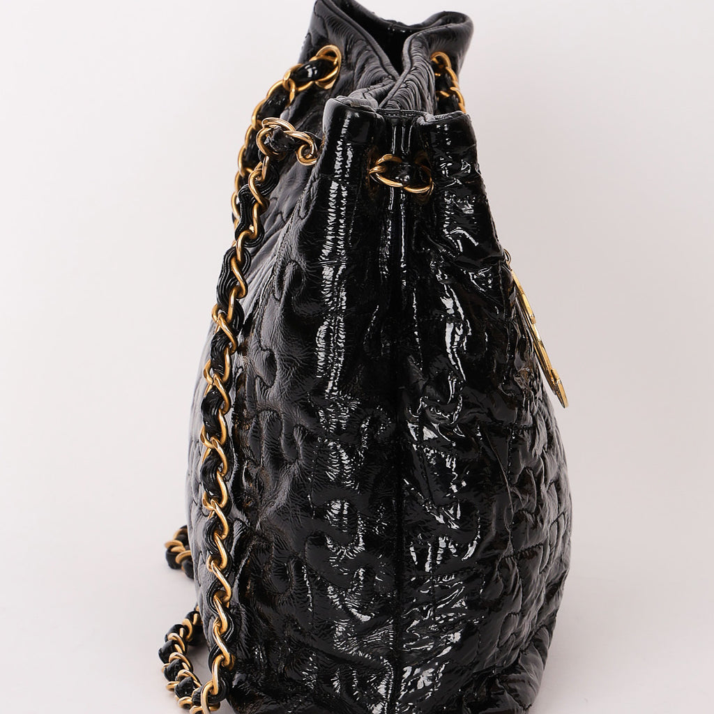 Chanel Puzzle Tote Black Patent 2008 AGHW