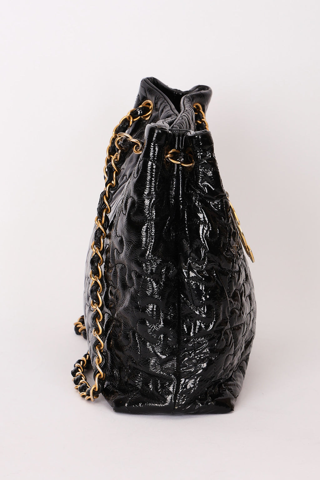 Chanel Puzzle Tote Black Patent 2008 AGHW