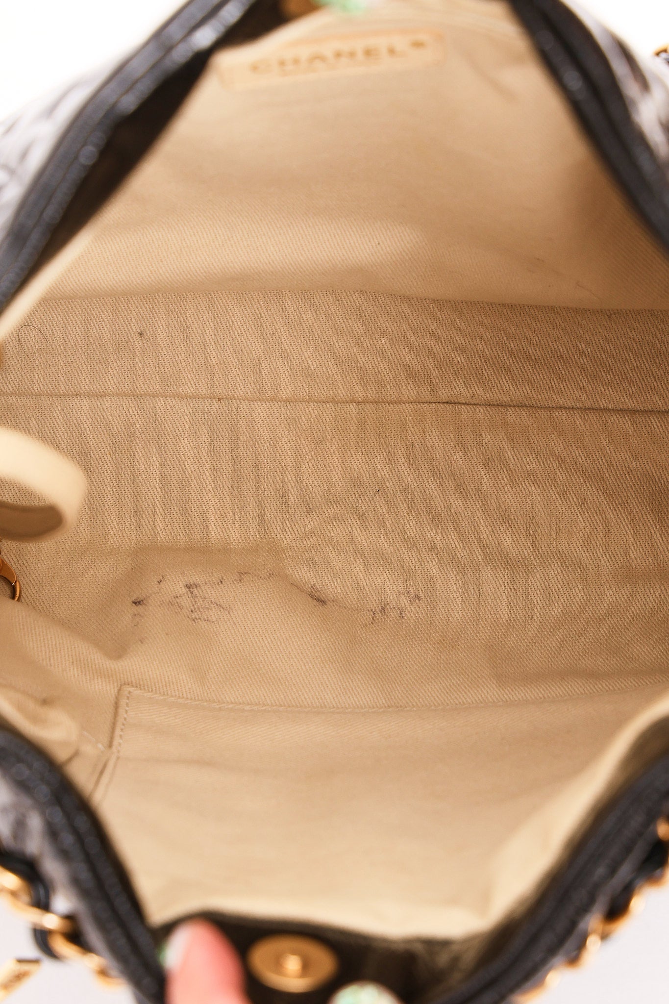 Chanel Puzzle Tote Black Patent 2008 AGHW