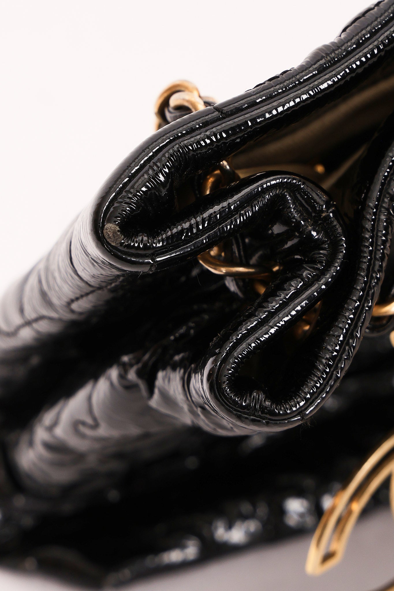 Chanel Puzzle Tote Black Patent 2008 AGHW