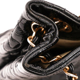 Chanel Puzzle Tote Black Patent 2008 AGHW