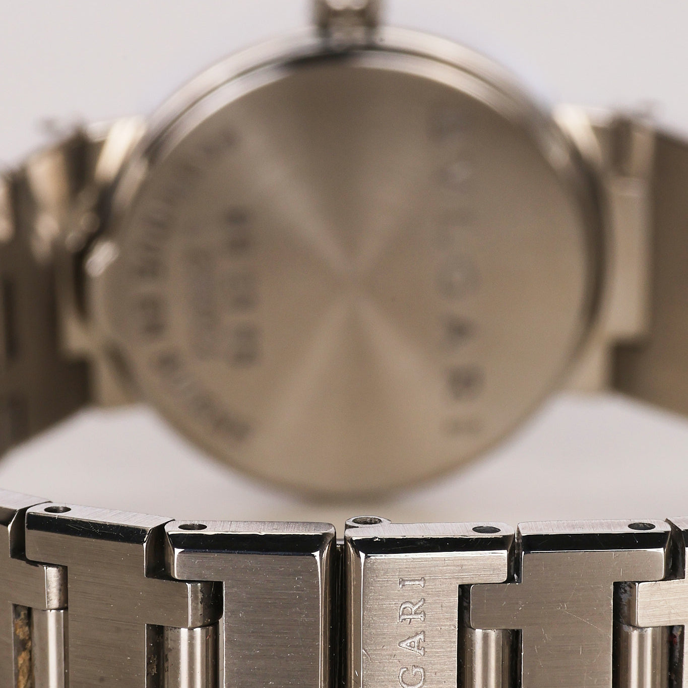 Bvlgari BB23SS Staineless Steel Onyx Watch 22mm