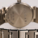 Bvlgari BB23SS Staineless Steel Onyx Watch 22mm