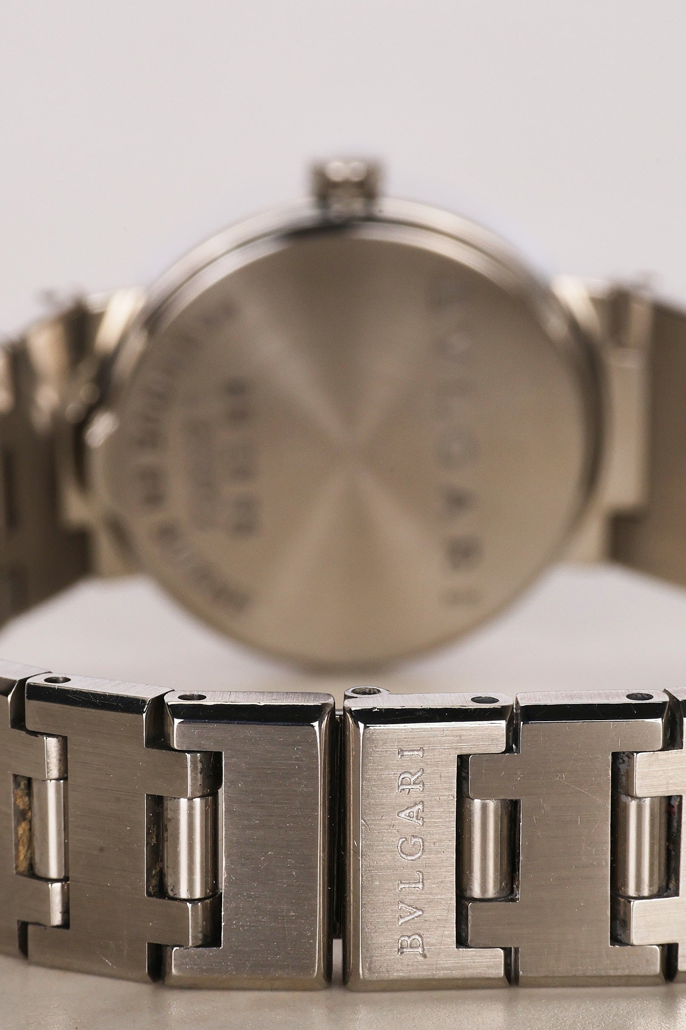 Bvlgari BB23SS Staineless Steel Onyx Watch 22mm