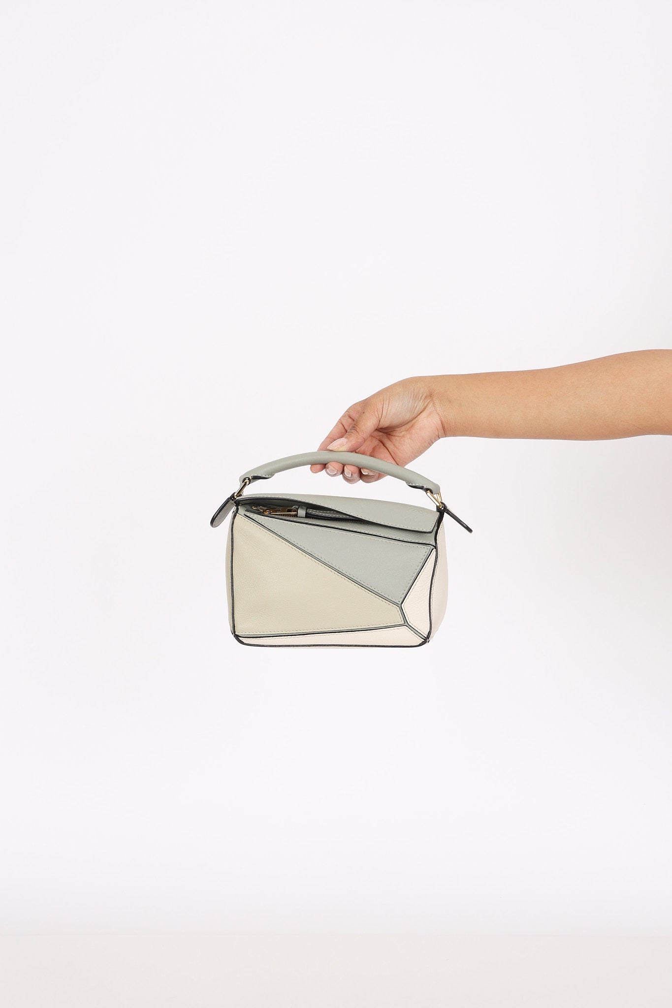 Loewe Tricolor Mini Puzzle Bag