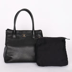 Chanel Tall Cerf Executive Shopping Tote Black Caviar 2001 RHW