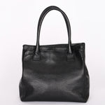 Chanel Tall Cerf Executive Shopping Tote Black Caviar 2001 RHW